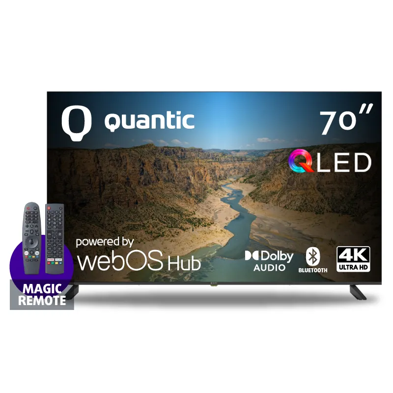 Smart Tv QLed 70" Quantic QT70QLDWEB UHD Smart